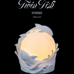 Twin Fish Sphere - Table Lamp
