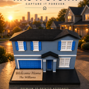 Custom 3D Printed House Model