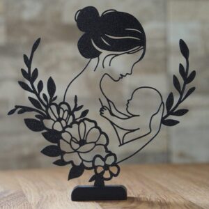 Escultura Mãe e filho - Estilo Arame