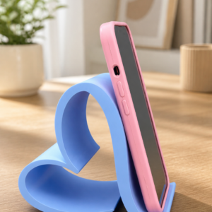 Suporte para Celular Coração Azul