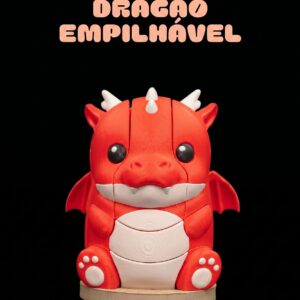 Quebra Cabeça Empilhável - Dragão