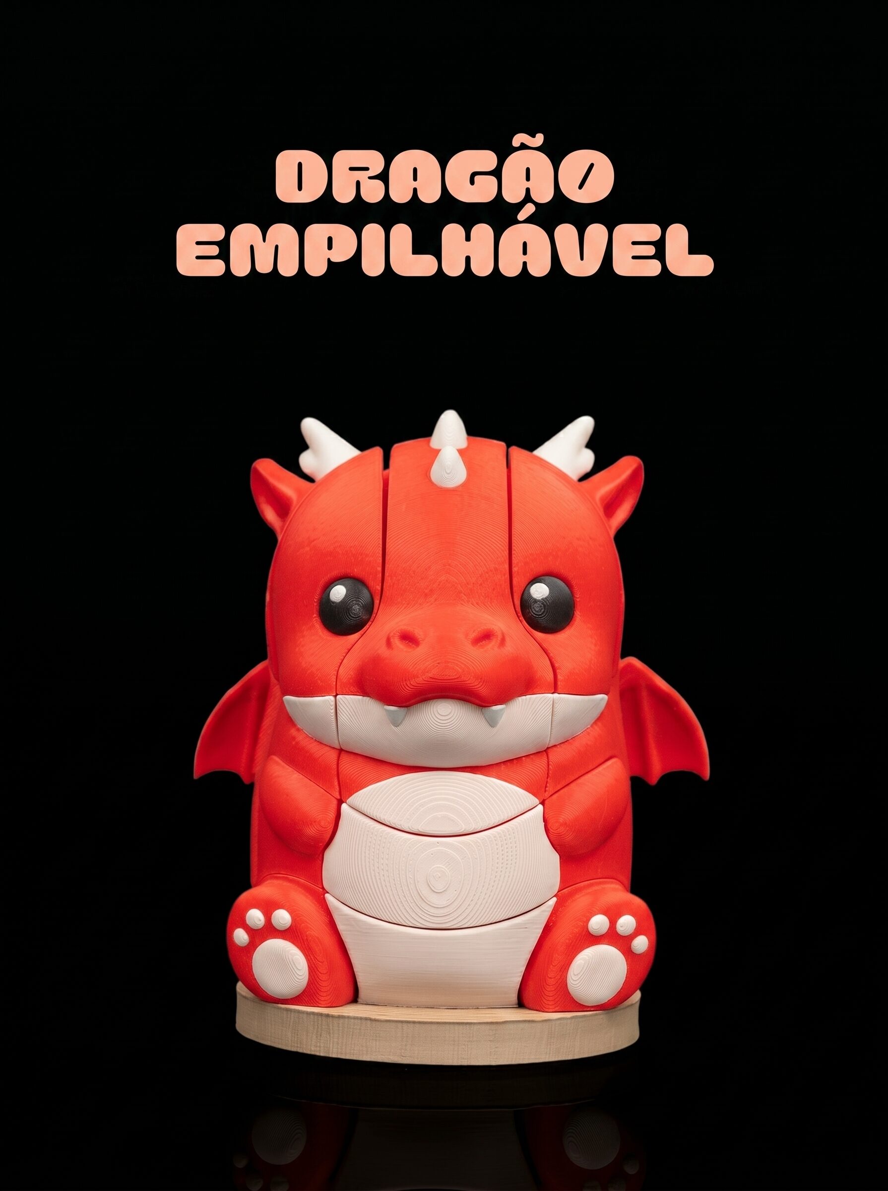 Quebra Cabeça Empilhável - Dragão