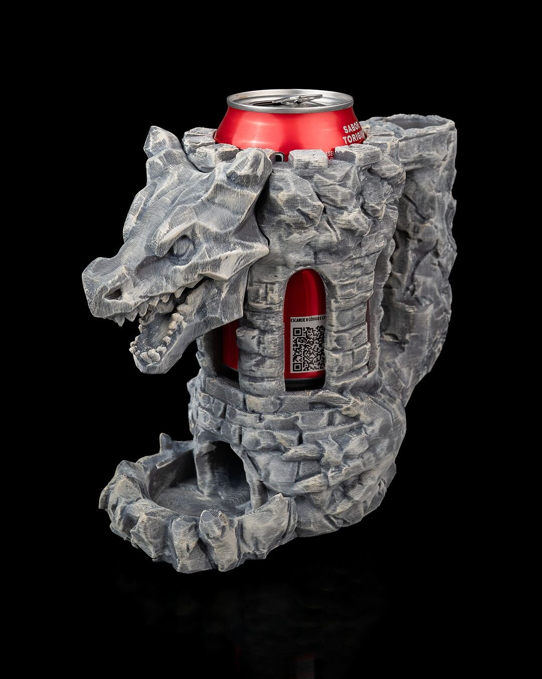 Torre De Dados Rpg Dragão De Pedra