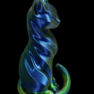 Luna Noir – Gato Decorativo 3D