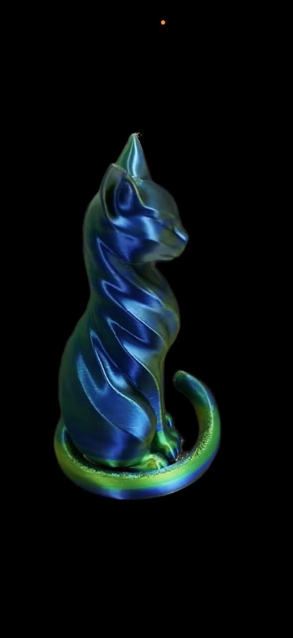 Luna Noir – Gato Decorativo 3D