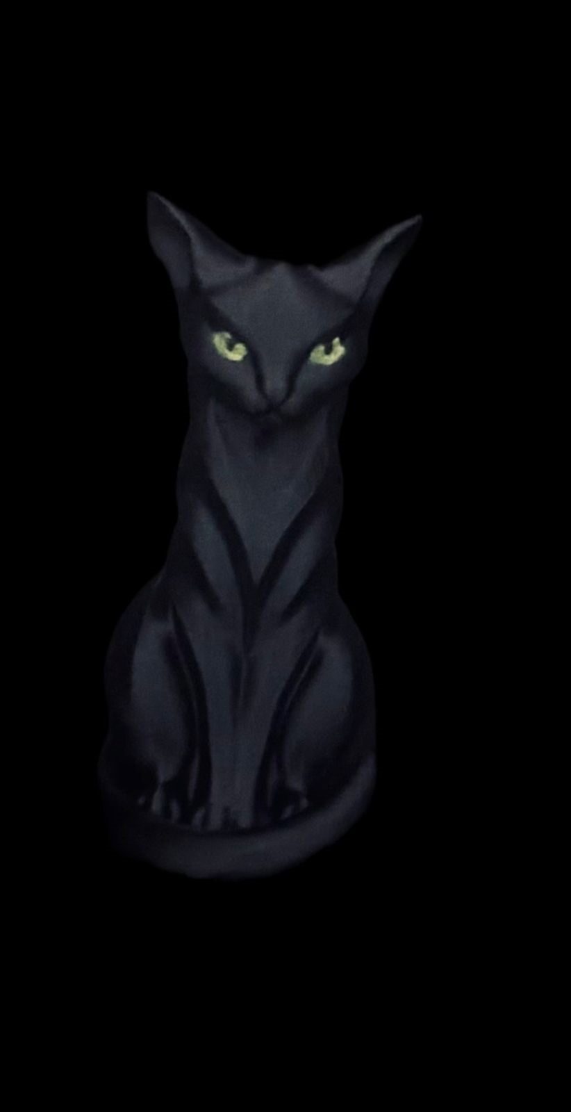 Luna Noir – Gato Decorativo 3D