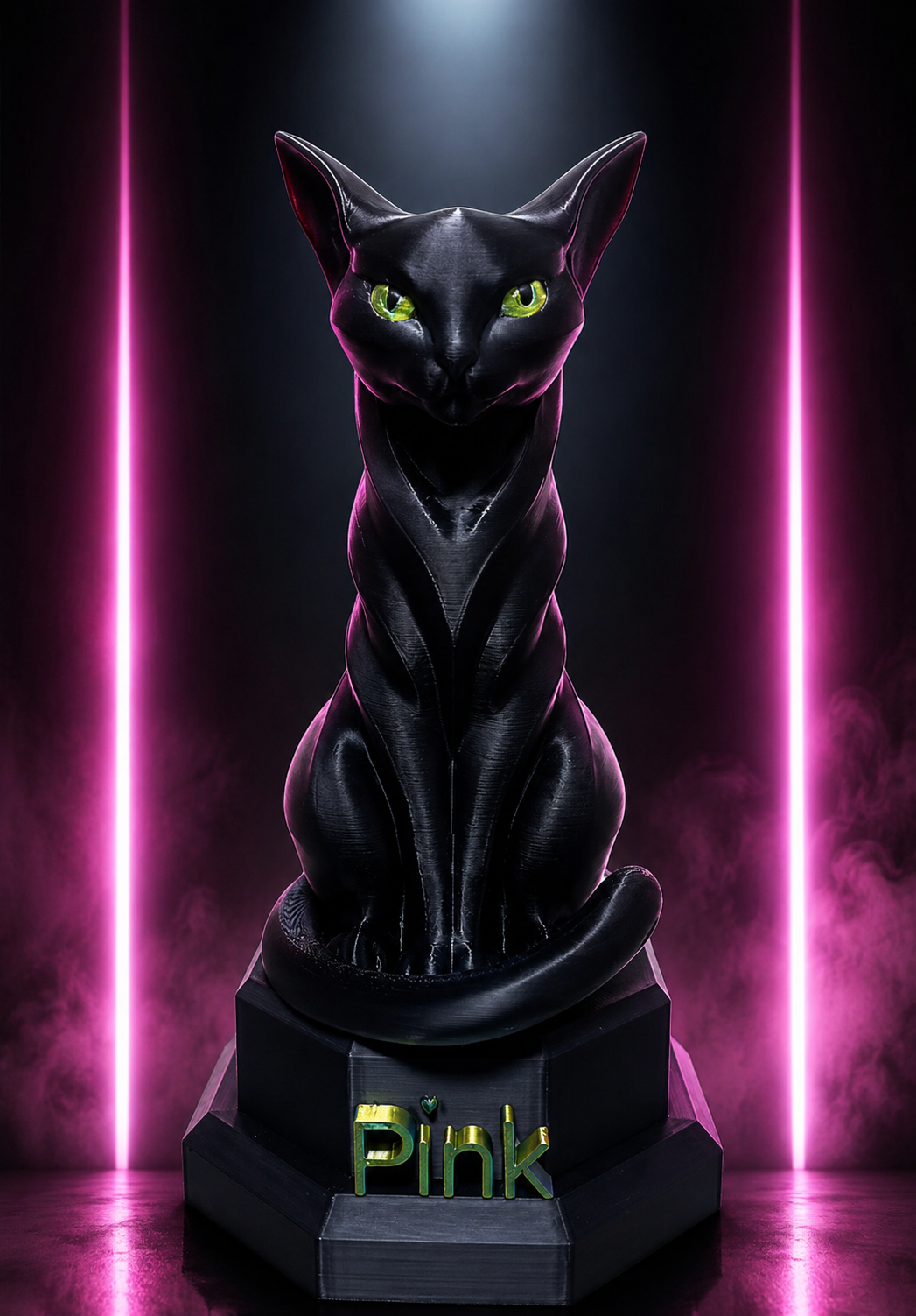 Luna Noir – Gato Decorativo 3D - Image 2