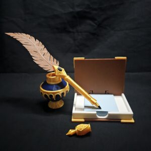 quill and post it note holder
