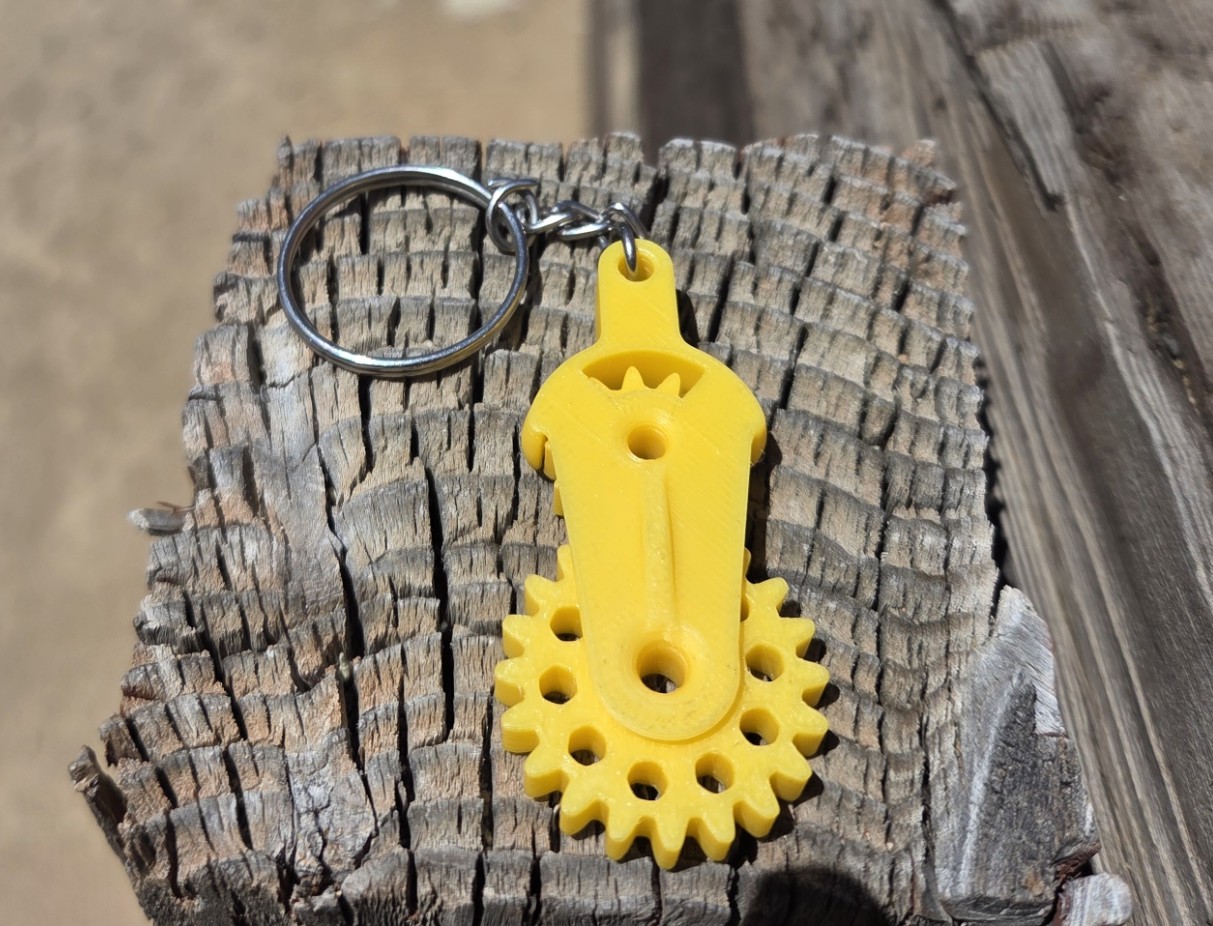 Gear Fidget Keychain - Image 2