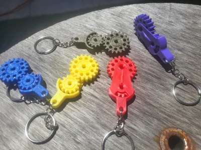 Gear Fidget Keychain - Image 3