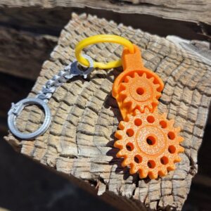 Gear Fidget Keychain