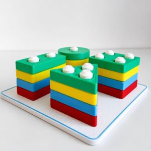 Brinquedo Pedagógico Blocos De Encaixe Formas Geométricas