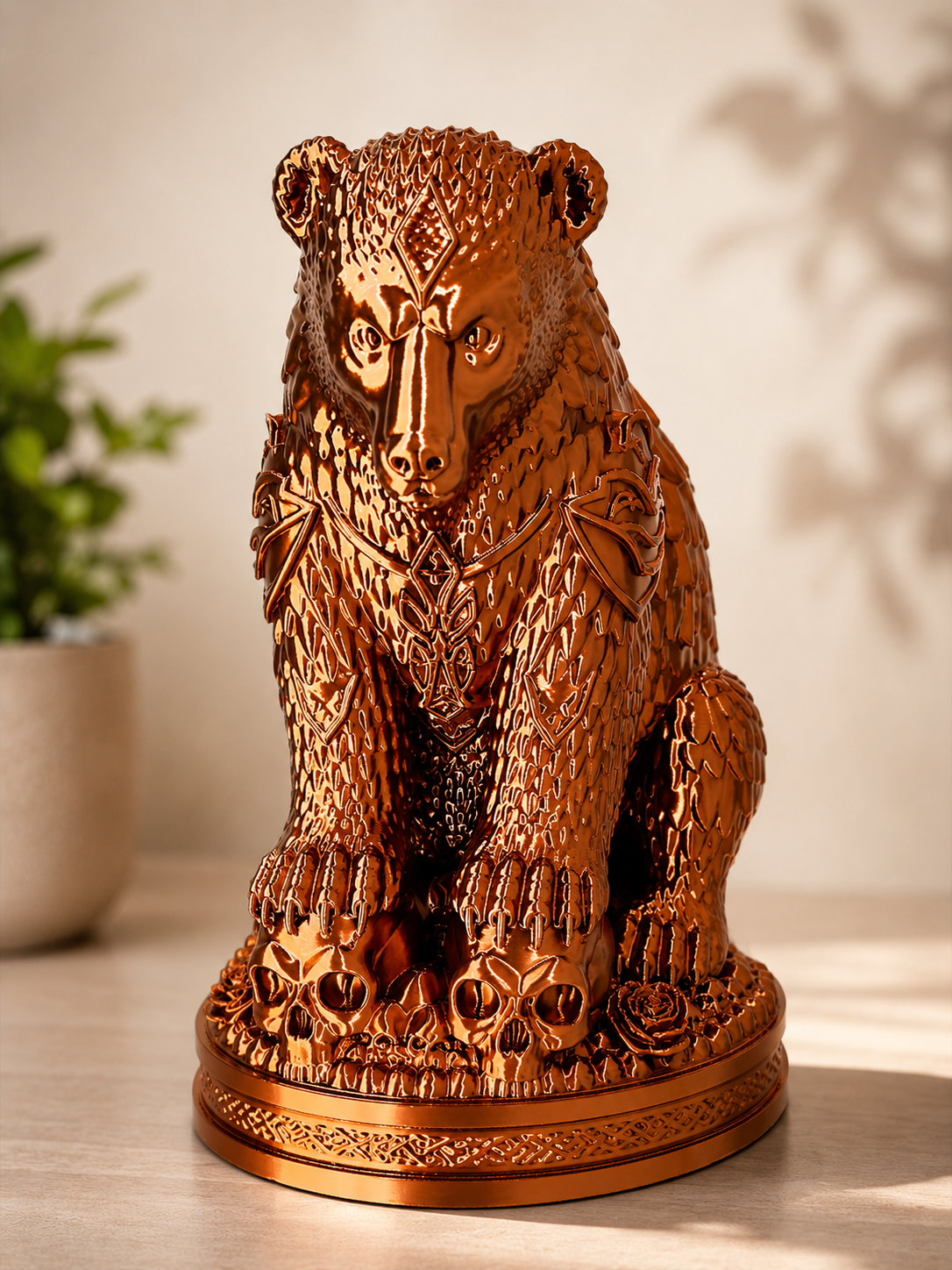 Escultura Decorativa Urso Viking – Impressão 3D Premium - Image 2
