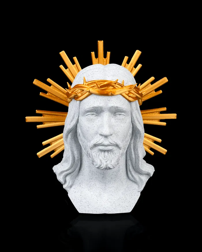 Busto Cristo Redentor da Glória com Resplendor Dourado - Image 3
