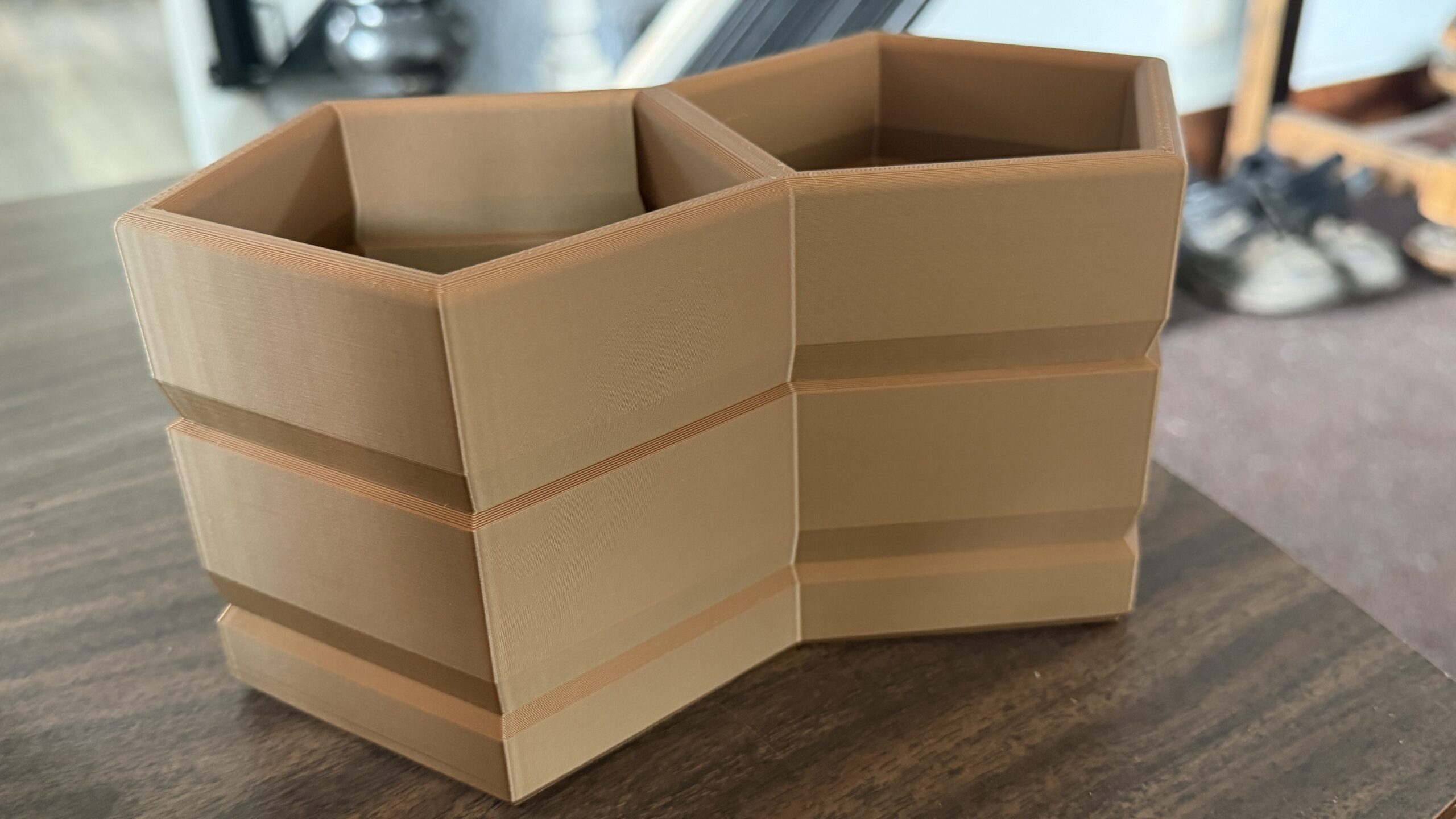 Dual Polygon Desk Organizer - Image 2
