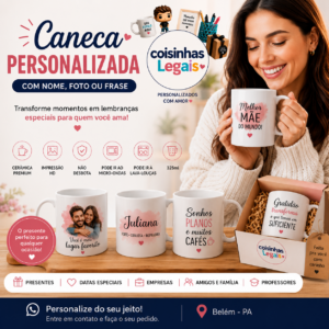 Caneca Personalizada com Nome – Presente Exclusivo