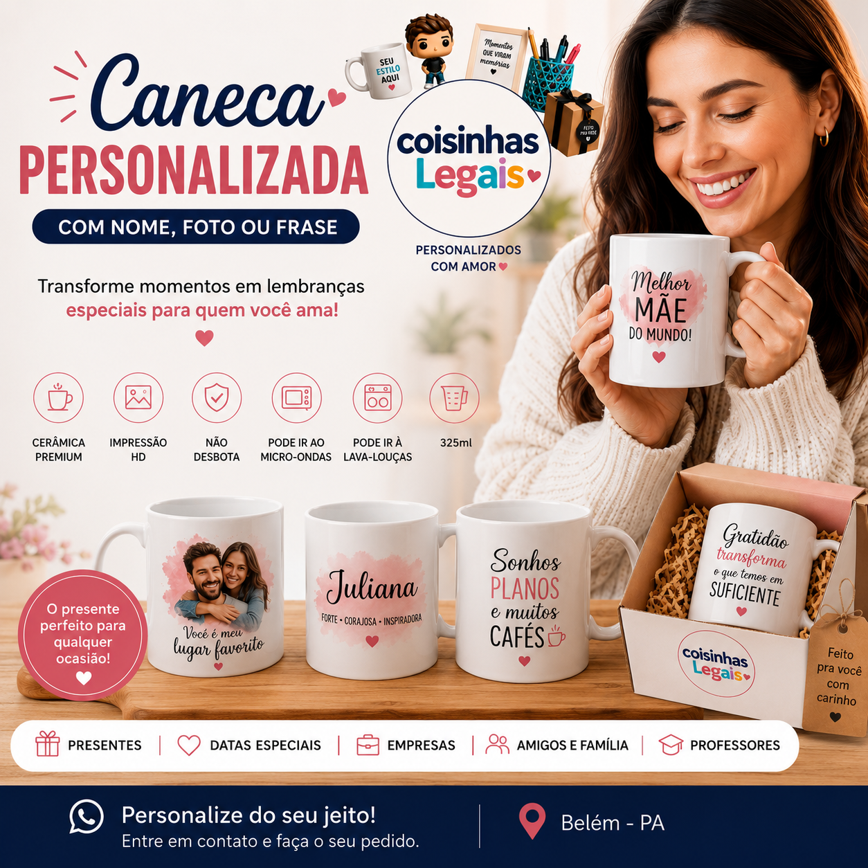 Caneca Personalizada com Nome – Presente Exclusivo