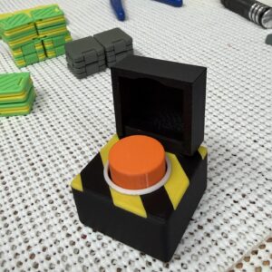 Fidget Clicker Launch Button with Snap Close Lid