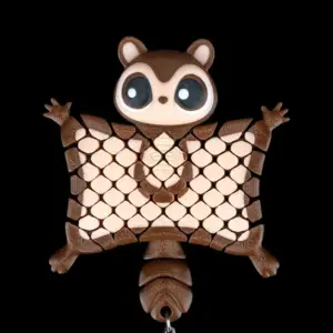 Merle, the Flying Squirrel Keychain