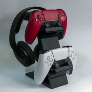 Suporte para Controle Duplo + Headset Fone de Ouvido