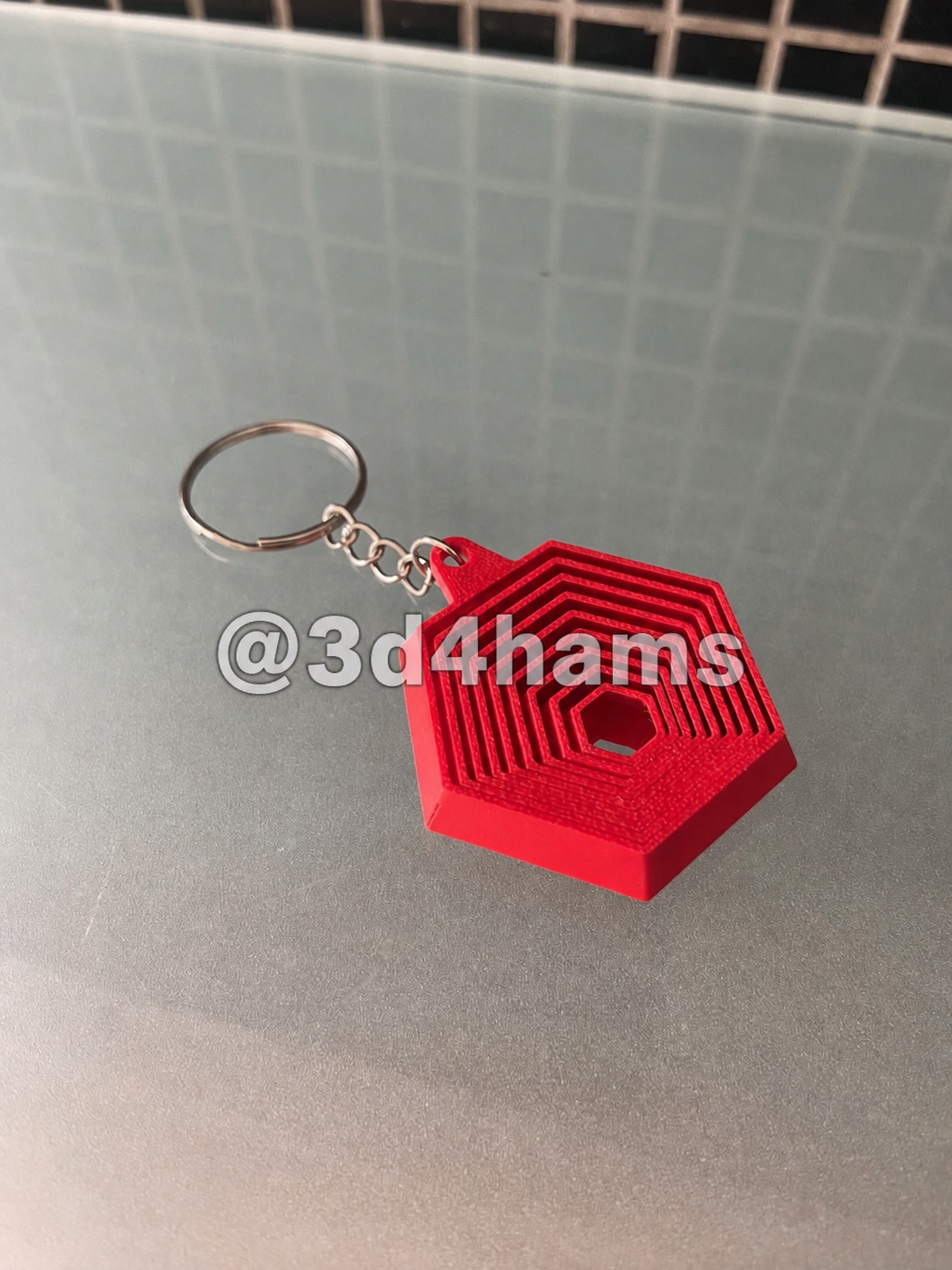 Chaveiro Hexagonal Fidget