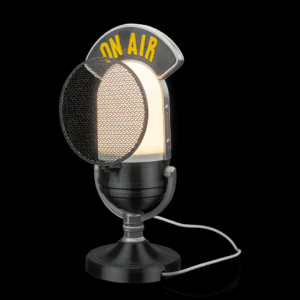 Luminária de Mesa Microfone de Rádio "ON AIR"