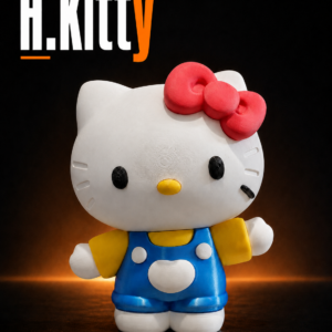 H.Kitty Fan Art 3D – Estátua Decorativa 16 cm