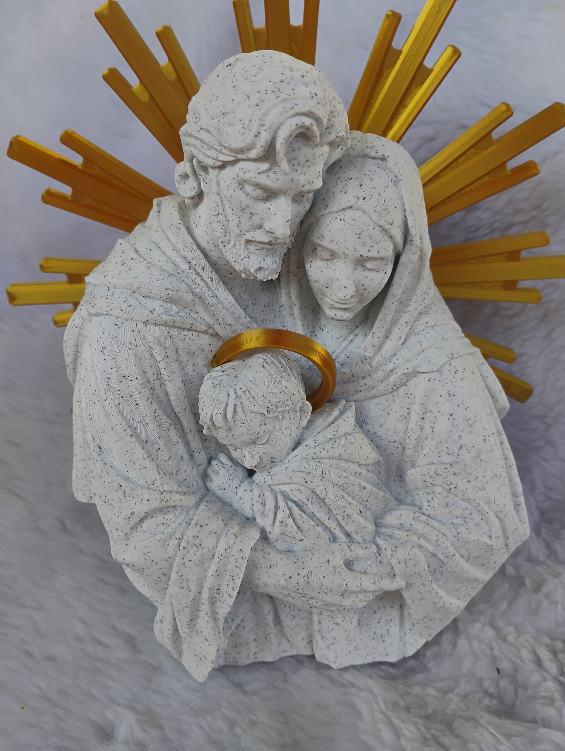 Imagem Sagrada Família em Impressão 3D PLA – Decoração Religiosa - Image 3