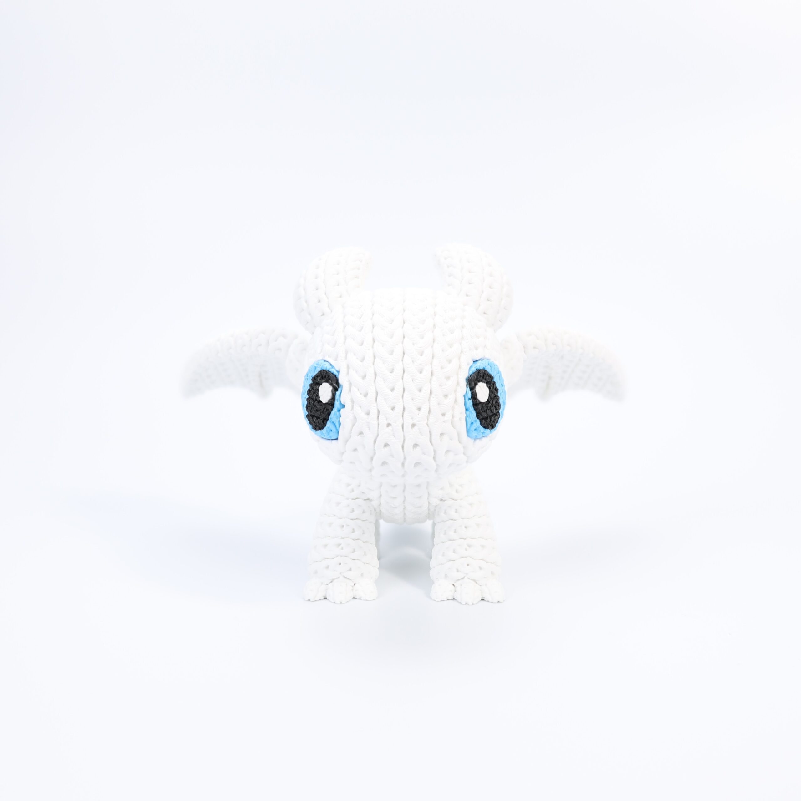 Dragão Fofo Amigurumi Branco - Image 2