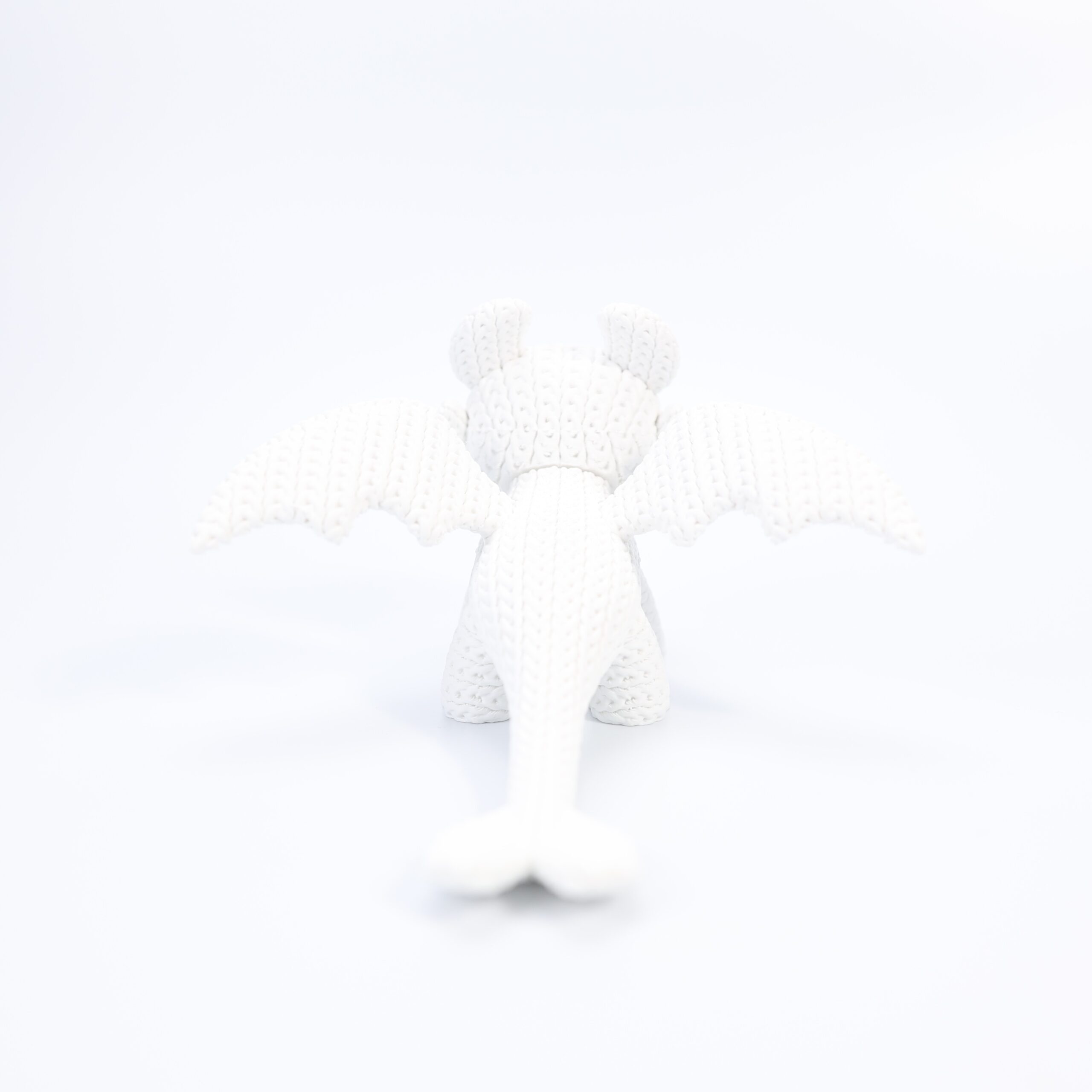 Dragão Fofo Amigurumi Branco - Image 4