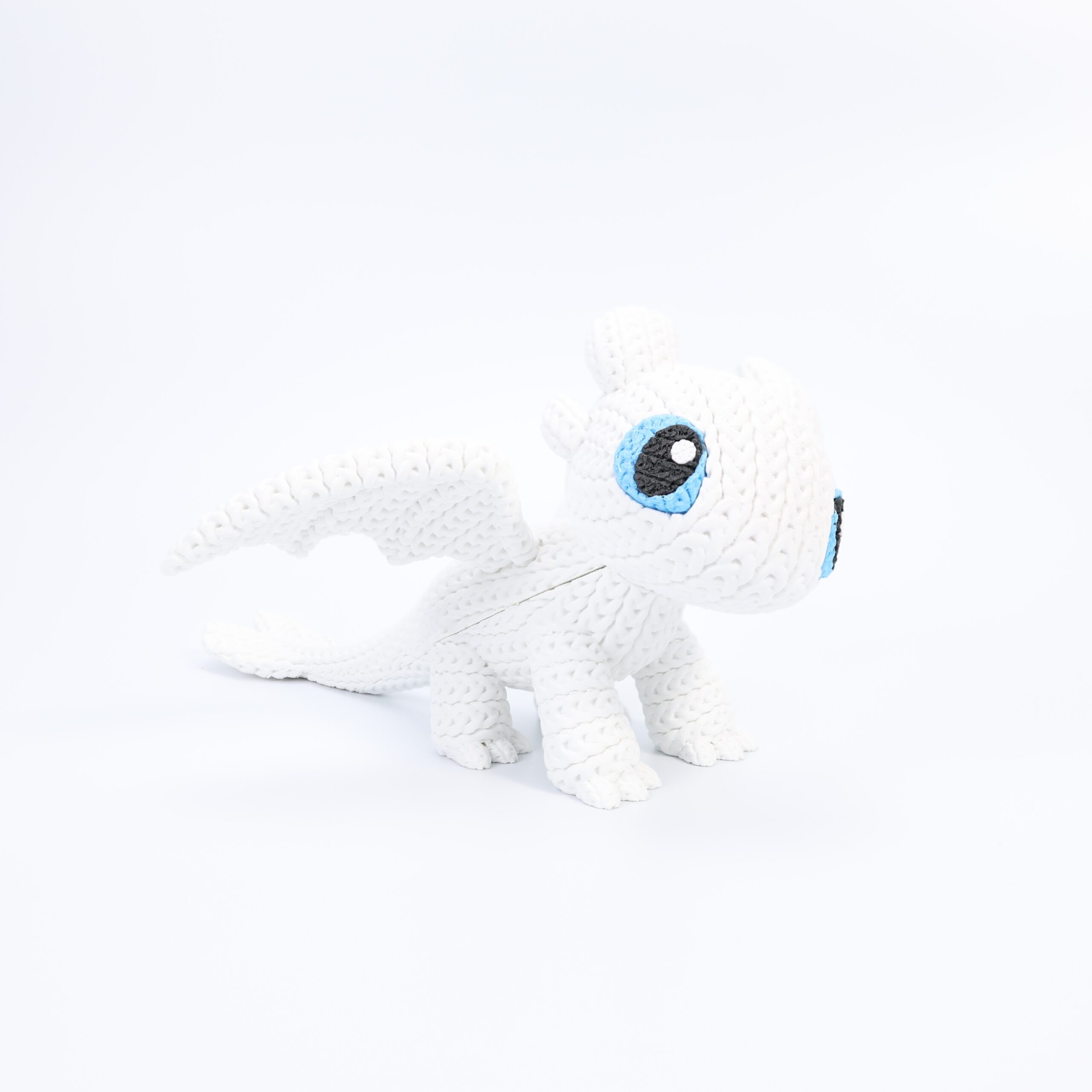 Dragão Fofo Amigurumi Branco - Image 6