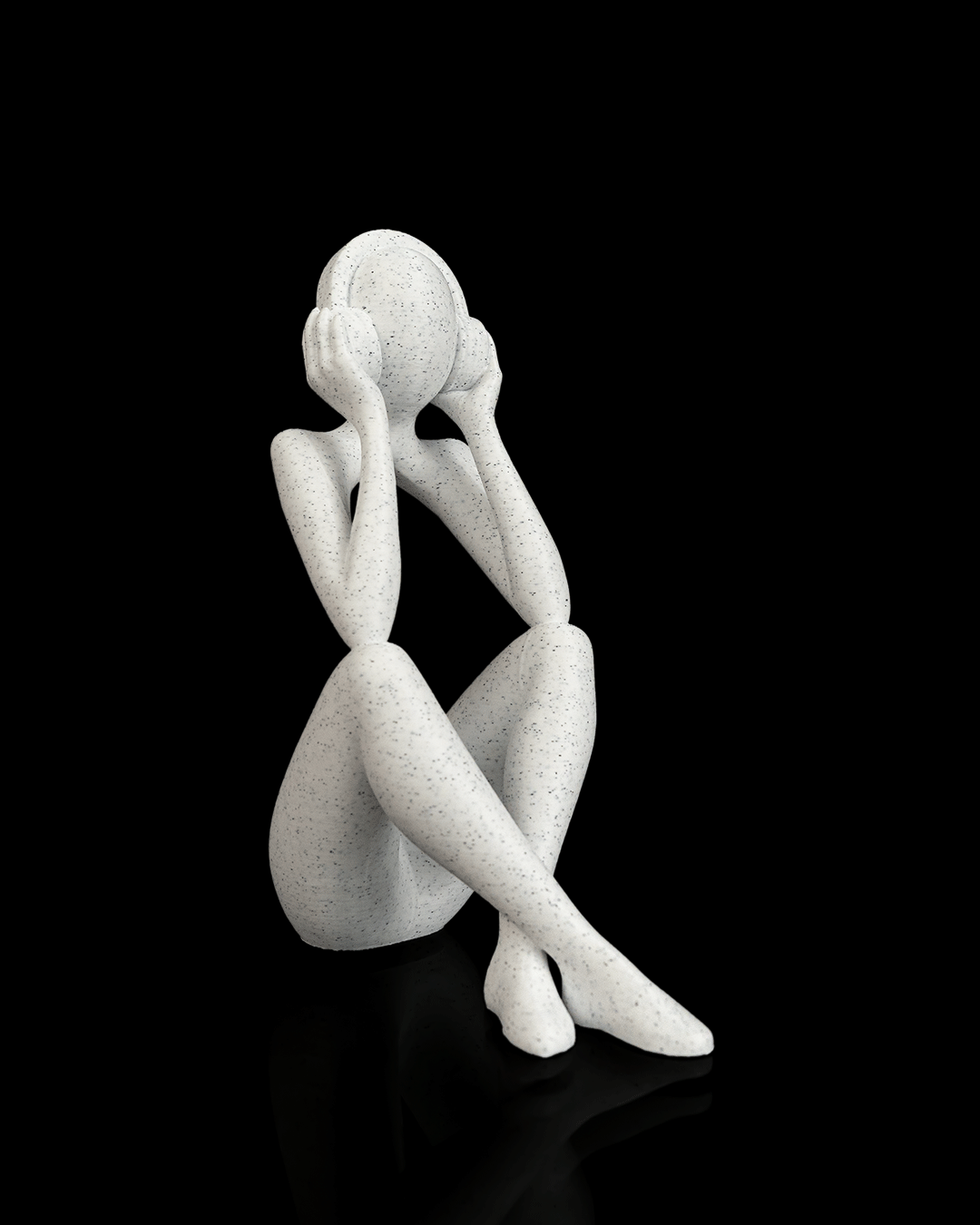 Escultura Decorativa Perdido no Som