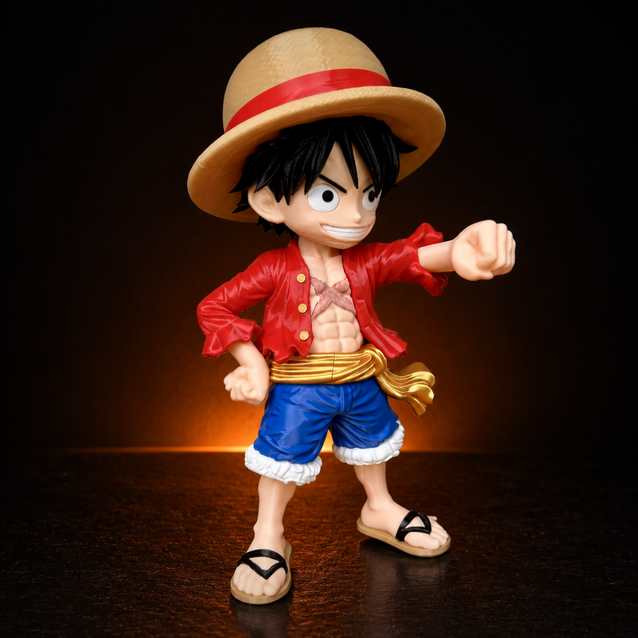 Luffy Fan Art 3D – Estátua Decorativa 30 cm - Image 2
