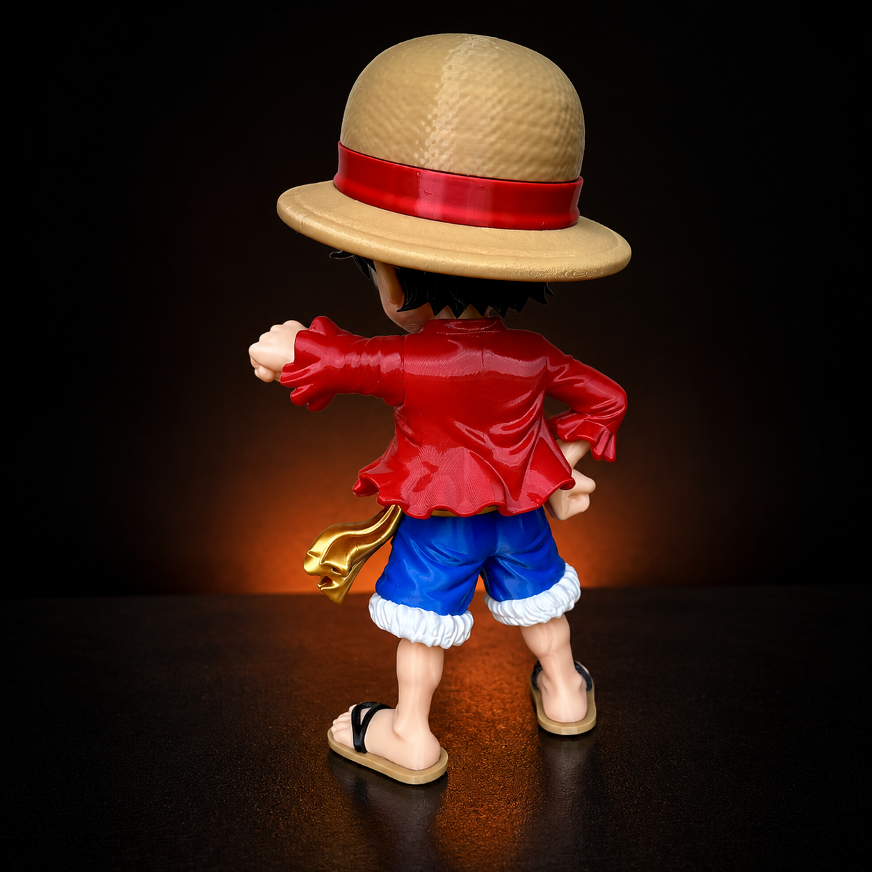 Luffy Fan Art 3D – Estátua Decorativa 30 cm - Image 4