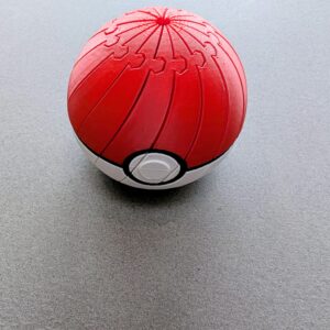 Articulated Folding Ball Fidget Toy – 3D Printed ASMR Desk Toy, Stress Relief Gift, Pokéball Style