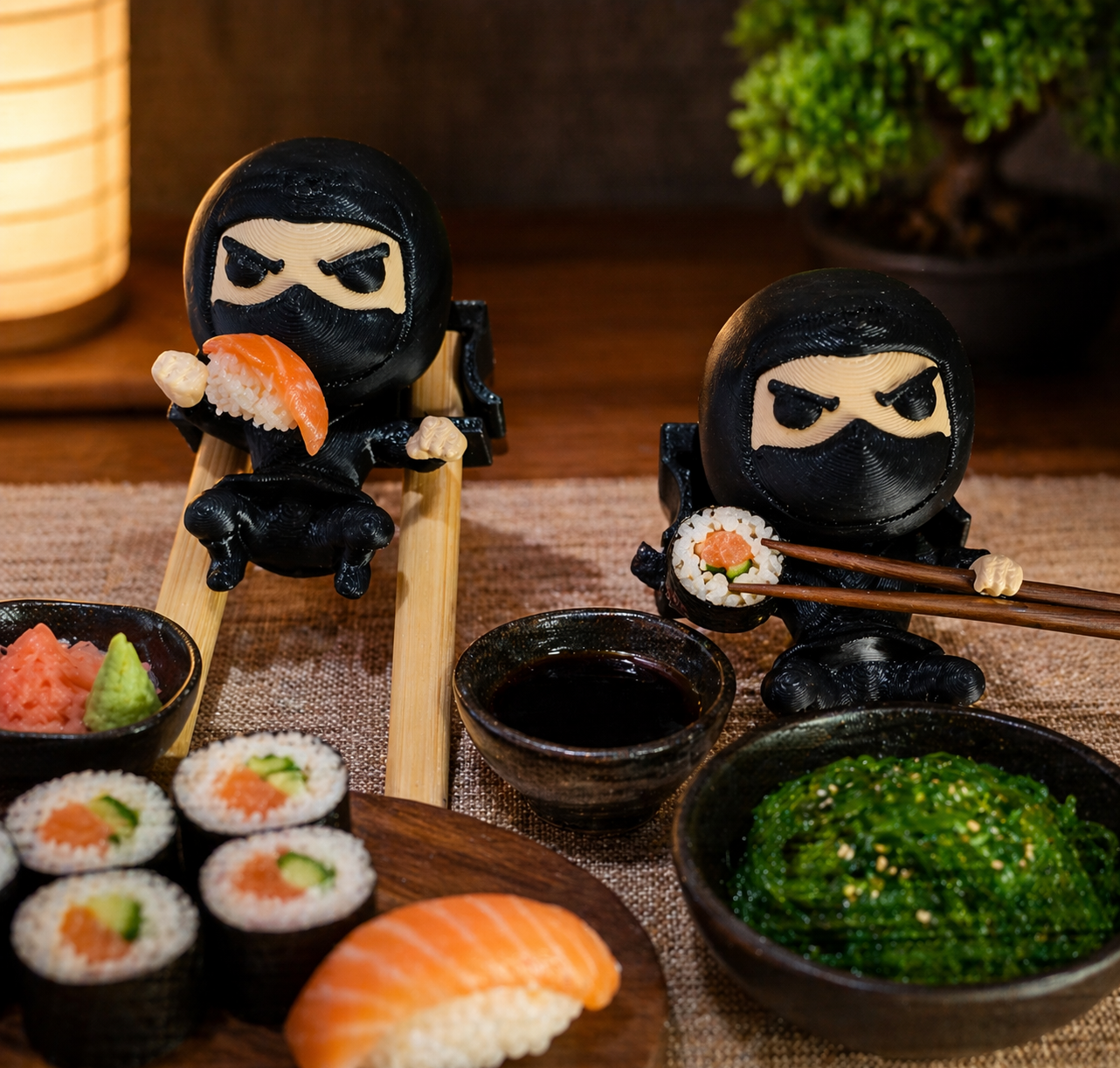 Adaptador para Hashi Ninja Preto | Suporte para Palitinhos Japoneses