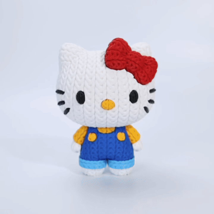Gatinha Laço Vermelho Amigurumi - Image 2