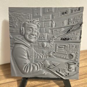 Escultura de Mesa em Alto Relevo