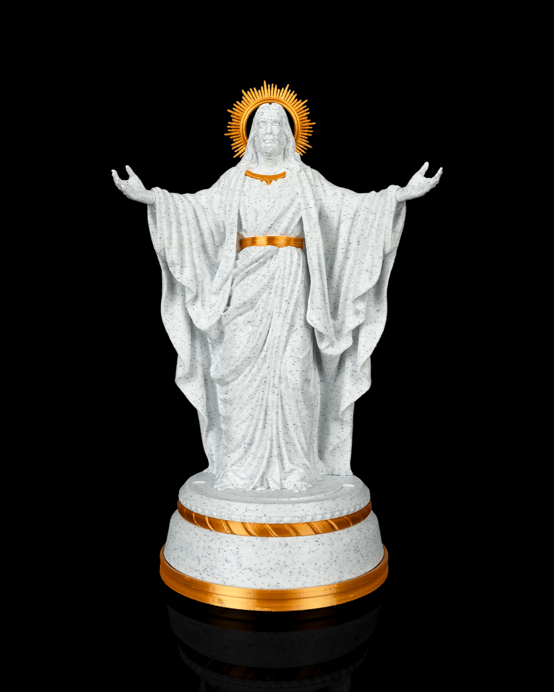 Christ of Light Statue with LED Glow – Jesus Christ Figurine, Christian Home Altar Decor - Image 4