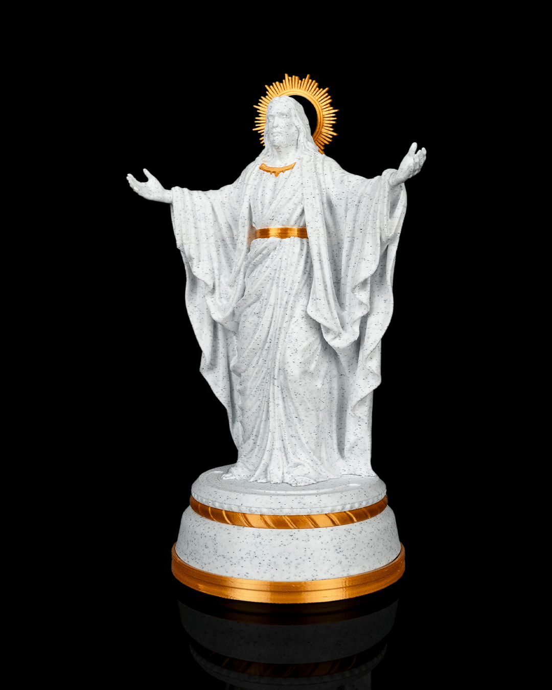 Christ of Light Statue with LED Glow – Jesus Christ Figurine, Christian Home Altar Decor - Image 5