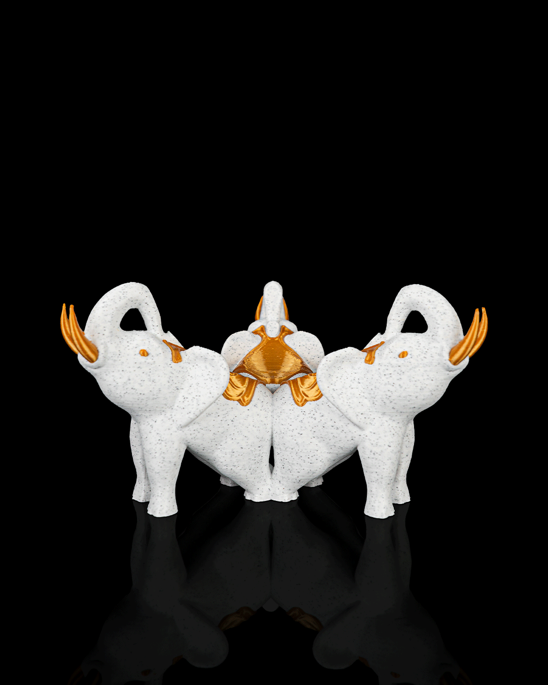 Elephant Trio - Crystal Ball Holder & Lamp - Image 7