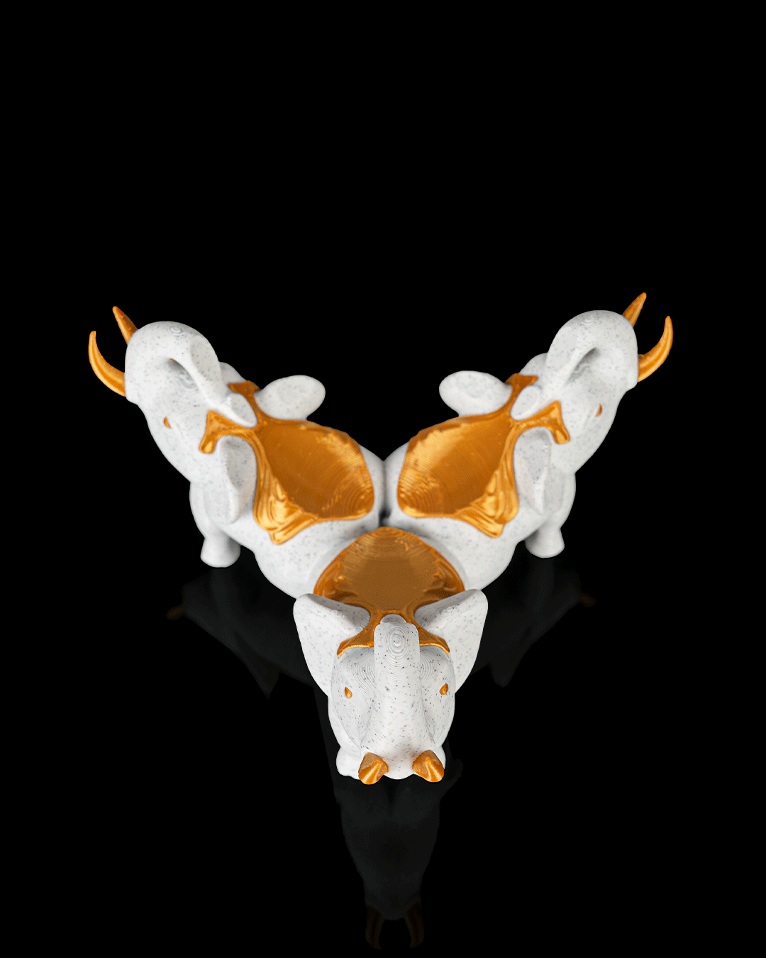 Elephant Trio - Crystal Ball Holder & Lamp - Image 8