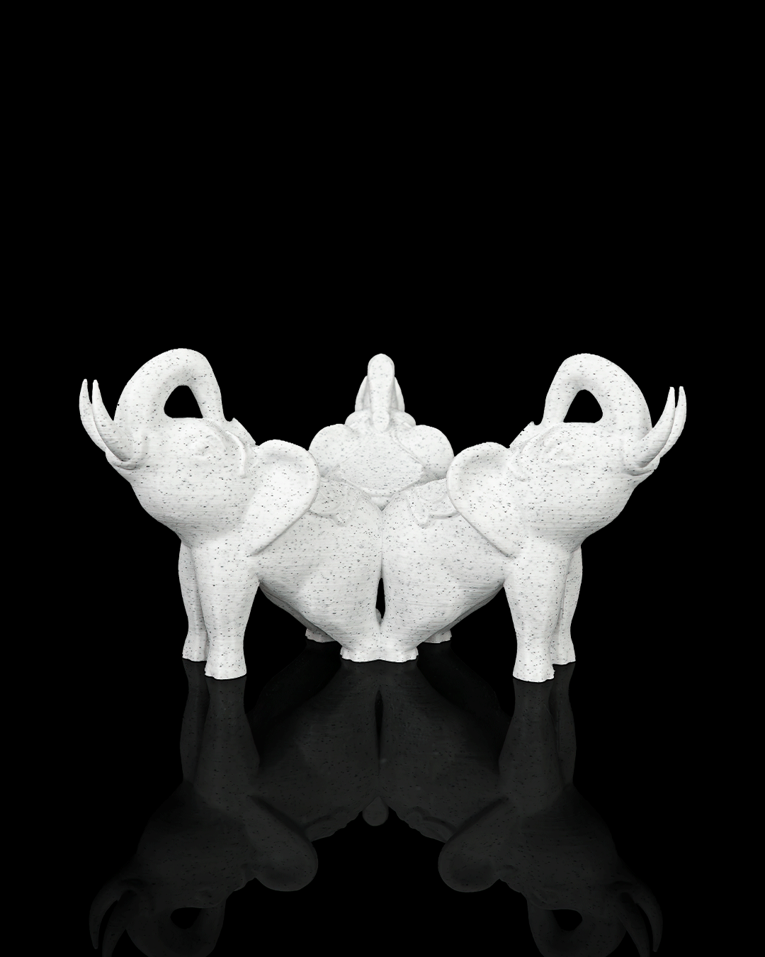 Elephant Trio - Crystal Ball Holder & Lamp - Image 9