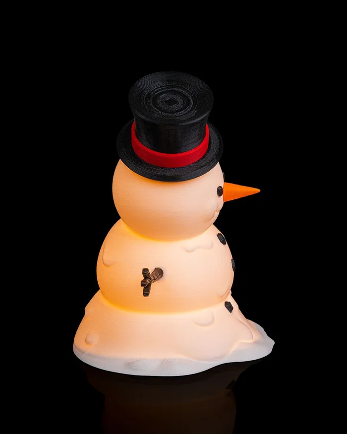 Boneco de Neve Feliz – Iluminação Natalina com Charme e Elegância - Image 2