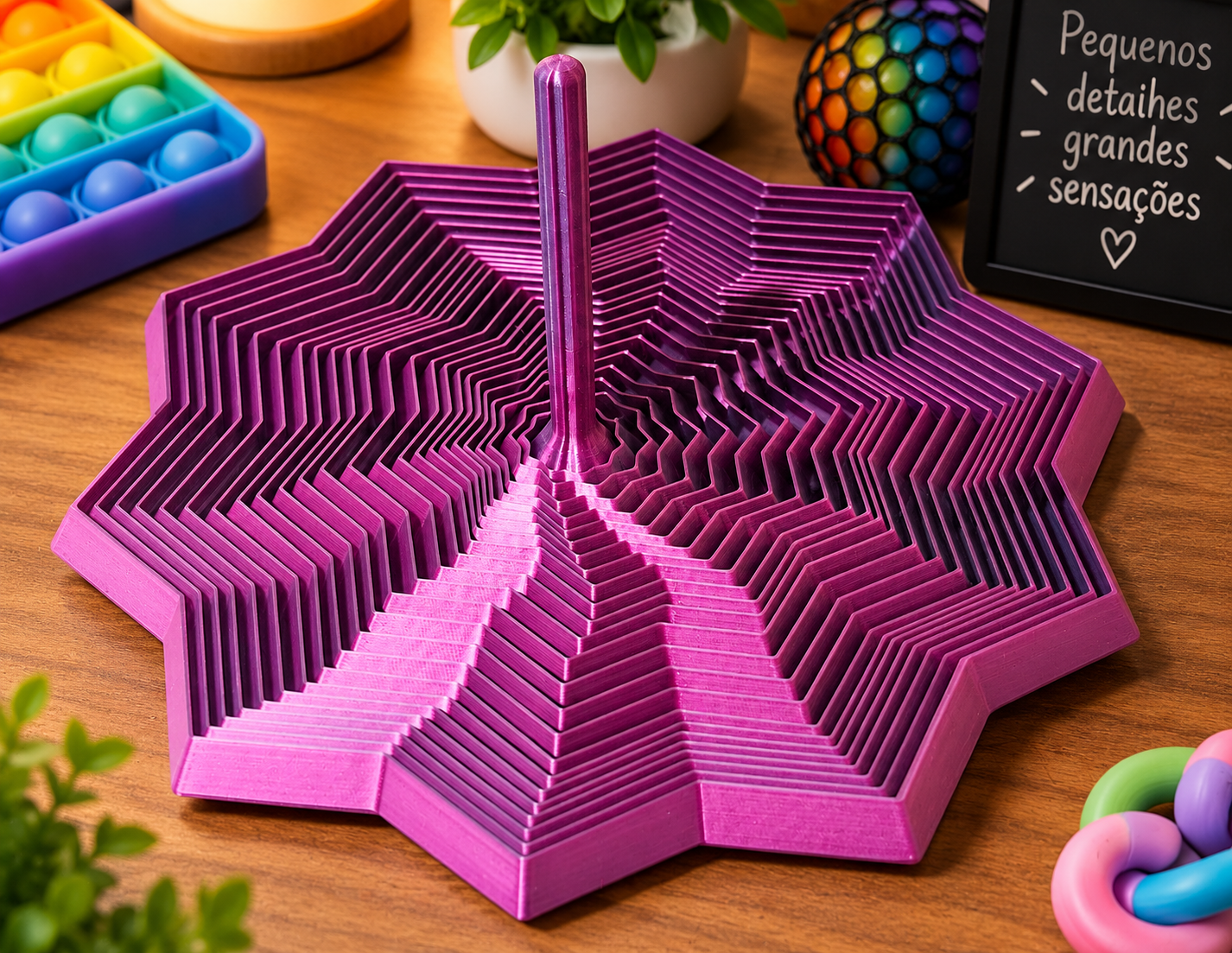 Estrela de 10 pontas - Brinquedo Sensorial