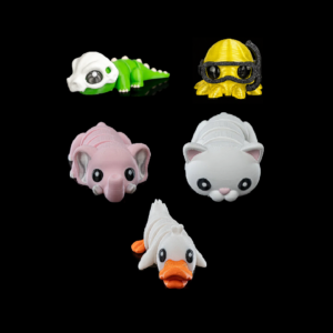 Kit 5 imãs articulados - Animais