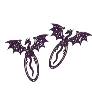 Marca Página Dragão Asas Estrelas Marcador Livros Decorativo - Kit 2