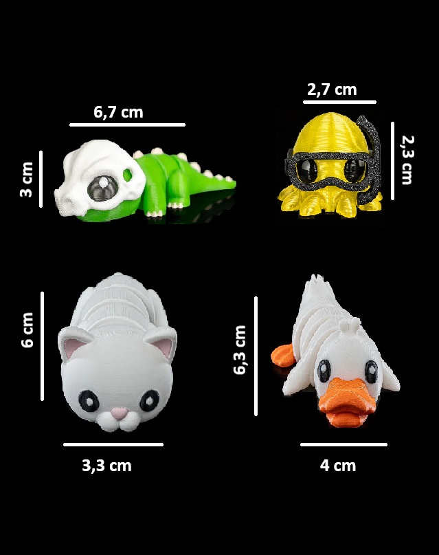 Kit 5 imãs articulados - Animais - Image 7