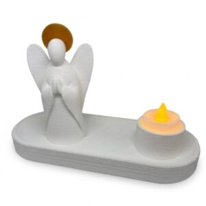 Cantinho do Anjo com Bandeja e Vela em LED