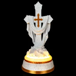 Draped Cross Statue